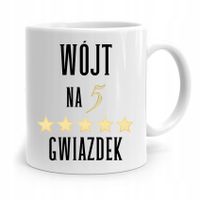 Dla Wójta Kubek Na Prezent Wójt Na 5 Gwiazdek Z Nadrukiem Ze Zdjęciem