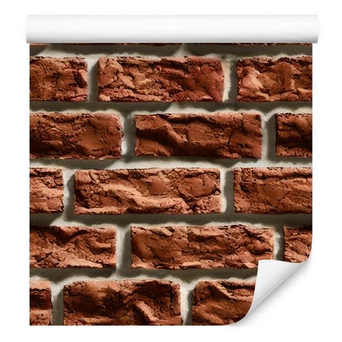 Tapeta Do Salonu CEGLANY Mur Efekt 3D Dekoracja na Arena.pl