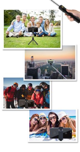 KIJEK DO SELFIE STICK TRIPOD STATYW DO TELEFONU PILOT BLUETOOTH na Arena.pl