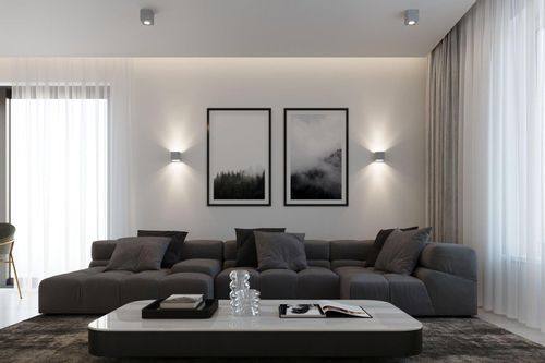 Kwadratowa LAMPA ścienna SL.0487 kostka OPRAWA kinkiet cube beton na Arena.pl