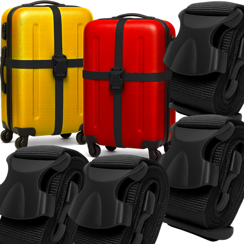 4X PAS ZABEZPIECZAJĄCY DO WALIZKI TORBY BAGAŻU MOCNY PASEK SPINAJĄCY BAGAŻ na Arena.pl