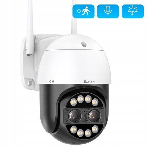 ZEWNĘTRZNA OBROTOWA KAMERA IP WIFI 8MPX 4K ULTRA HD 8x ZOOM DO MONITOROWANI na Arena.pl