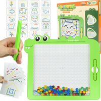 TABLICA MAGNETYCZNA DINOZAUR UKŁADANKA MOZAIKA MONTESSORII