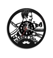 Zegar ścienny z płyty winylowej Barber 3.1