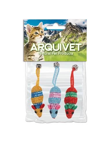 ARQUIVET Zestaw 3 myszek dla kotów na Arena.pl