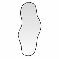 Lustro ścienne, czarne, 80x35 cm