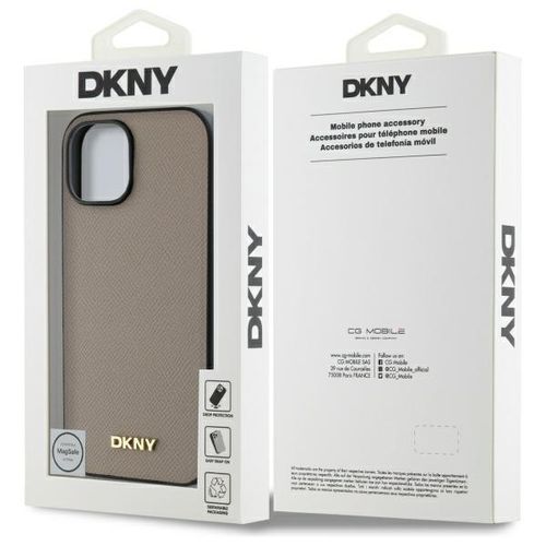 Etui DKNY do iPhone 15, Beżowy, MagSafe na Arena.pl