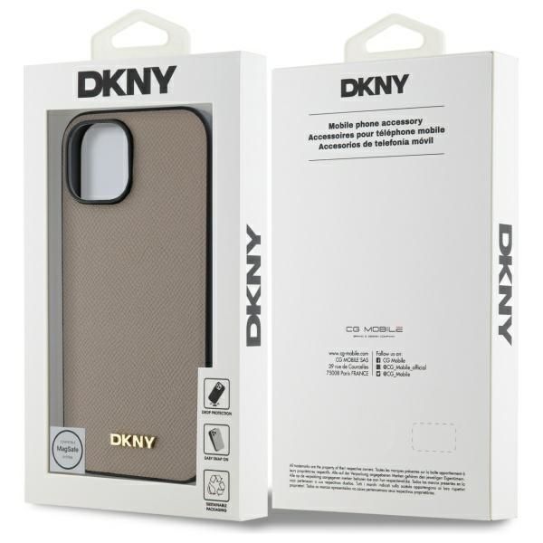 Etui DKNY do iPhone 15, Beżowy, MagSafe zdjęcie 8