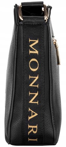 Torebka Damska CZARNA LISTONOSZKA MONNARI Klasyczna Regulowany Pasek na Arena.pl