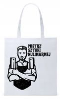 Dla Kucharza Kucharki Torba Eco Biała Shopper Z Nadrukiem Ze Zdjęciem