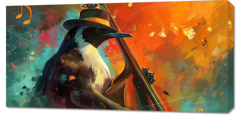 Obraz 100x50cm Pingwinia Nuta zdjęcie 1