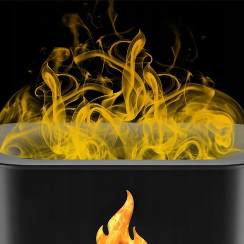 NAWILŻACZ POWIETRZA DYFUZOR KOMINEK LAMPKA NOCNA LED EFEKT PŁOMIENIA + na Arena.pl