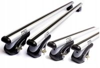 BAGAŻNIK DACHOWY BELKI NA RELINGI ECO ALUBASE 135 cm UNIWERSALNY Z ZAMKAMI