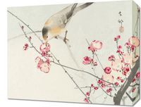Obraz 50x40cm Songbird on Blossom Branch, Koson Vintage do Salonu