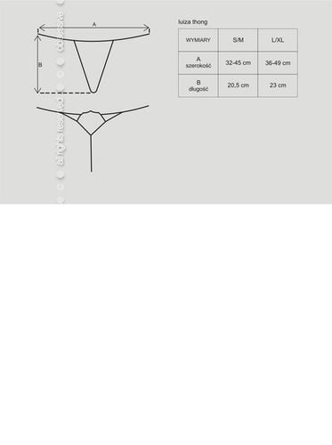 bielizna luiza stringi białe  s/m na Arena.pl