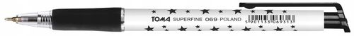 Długopis Automatyczny Toma Superfine 069 W Gwiazdki Czarny 20 Sztuk na Arena.pl