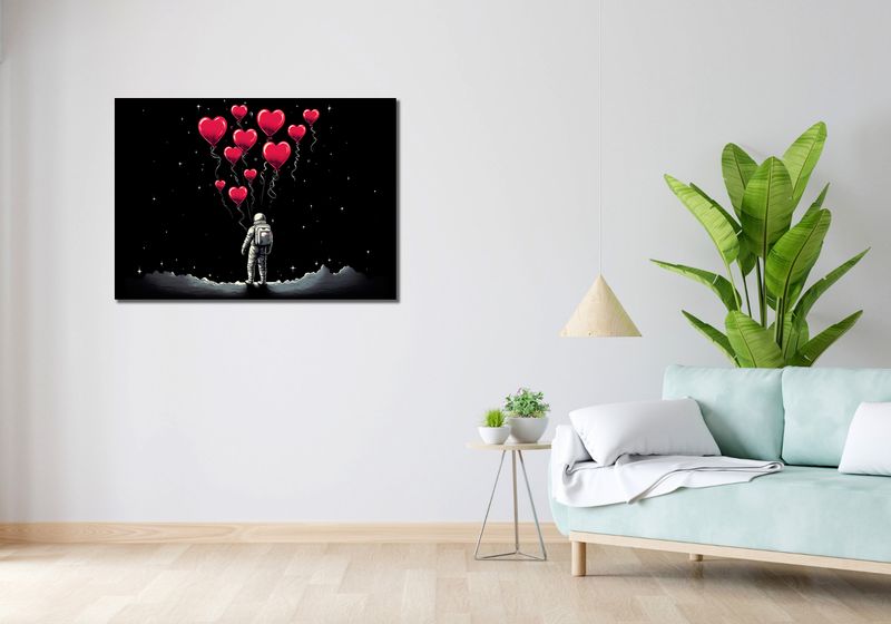 Obraz 100x70cm Astronauta Własnych Celi zdjęcie 2