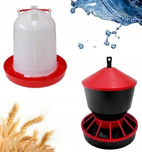 POIDŁO KARMNIK DLA DROBIU KUR GĘSI KACZEK 6L 6KG na Arena.pl