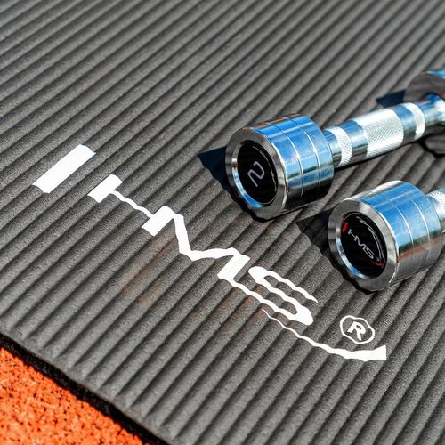 HMS Zestaw Hantle Hantelki Chromowane Do Ćwiczeń Treningu Siłowego 2x2 kg na Arena.pl