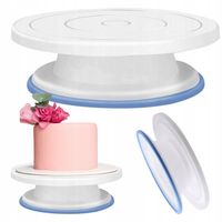 PATERA OBROTOWA NA CIASTO DO DEKORACJI CIAST TORTÓW TALERZ OBROTOWY