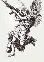 Plakat 50x70cm Anioł Wojny