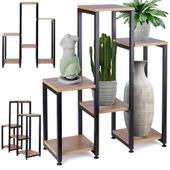 Kwietnik Metalowy 6-poziomowy Piętrowy Stojak na Doniczki Rośliny Kwiatki