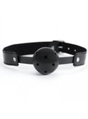 black breathable ball gag