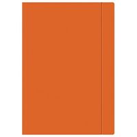 TECZKA Z GUMKĄ A4 JEDNOKOLOROWA POMARAŃCZOWA INTERDRUK