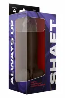 shaft model a 9.5" liquid silicone - anatomiczny, mahoniowy, przyssawka