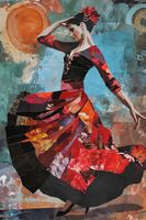 Plakat 61x91,5cm Taniec Flamenco