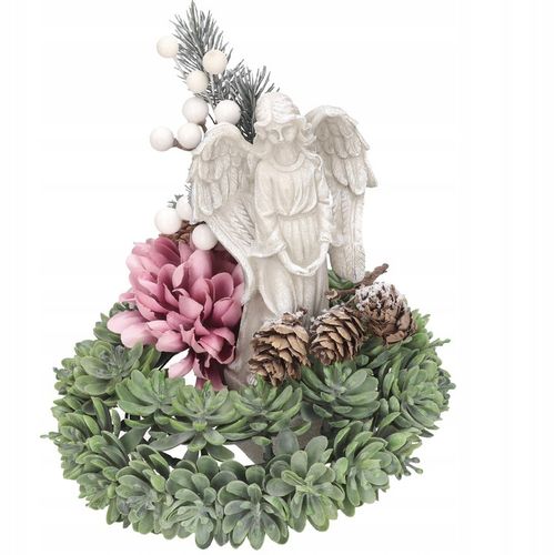 ANIOŁ STRÓŻ ANIOŁEK FIGURKA NA KOMUNIĘ, ŚLUB GRÓB WIANEK STROIK NA PREZENT na Arena.pl