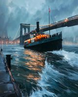 Plakat 40x50cm Stary Parowiec