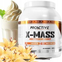 GAINER w proszku białko węglowodany ProActive X-MASS WANILIOWY 3000g
