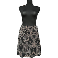 Spódnica Midi Lekka Wygodna 100% Wiskoza Czarna Rozmiar S