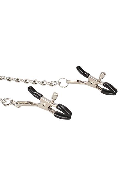Velcro Collar With Nipple Clamps - With Adjustable Straps zdjęcie 3