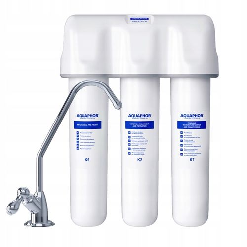 Aquaphor FILTR WODY PITNEJ pod zlew KRYSZTAŁ A na chlor rdzę i MĘTNĄ WODĘ na Arena.pl