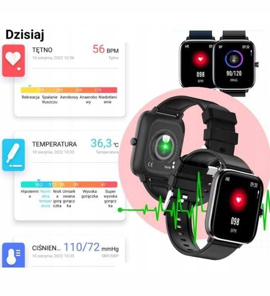 Smartwatch niktrade 14565 różowy zdjęcie 5
