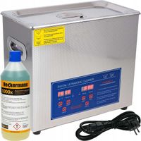 2X MYJKA WANNA ULTRADŹWIĘKOWA DO MYCIA CZĘŚCI STERYLIZATOR 6,5L 300W +PŁYN