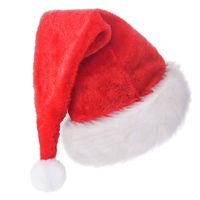 Czapka Mikołaja mikołajki czerwona pluszowa