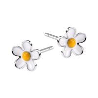 srebrne kolczyki stokrotki dla dziewczynki kse6427
