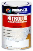 CHEMSTAL NITROLUX EMALIA NITROCELULOZOWA DO DREWNA I METALU CZARNA 10L