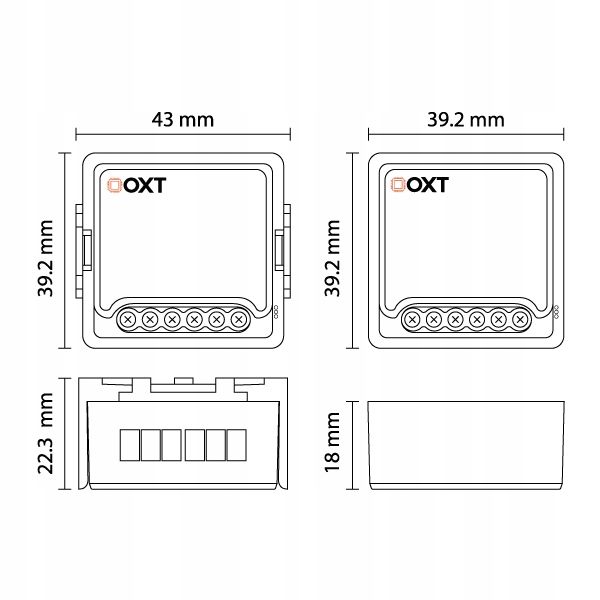 Moduł OXT mini 4 obwód WiFi Tuya zdjęcie 13