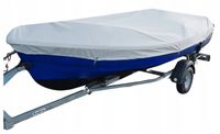 Pokrowiec plandeka osłona przykrycie na łódź łódkę wędkarską 210g 420-450cm