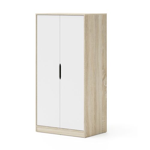 Funkcjonalna szafa Samoa-Fuji 165 cm dąb sonoma / biały mat na Arena.pl