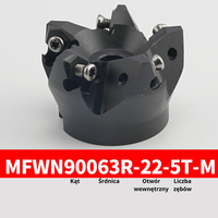 Głowica frezarska MFWN na płytki WNMU0806, Rozmiar: MFWN90063R-5T