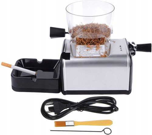Elektryczna Nabijarka do Papierosów Tłokowa Maszynka Automatyczna Tytoniu na Arena.pl