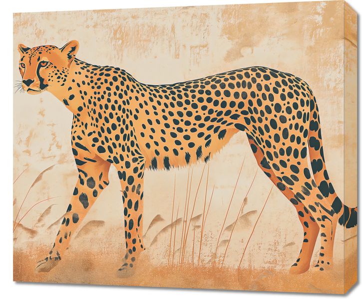 Obraz 70x60cm Gepard w Ruchu zdjęcie 1