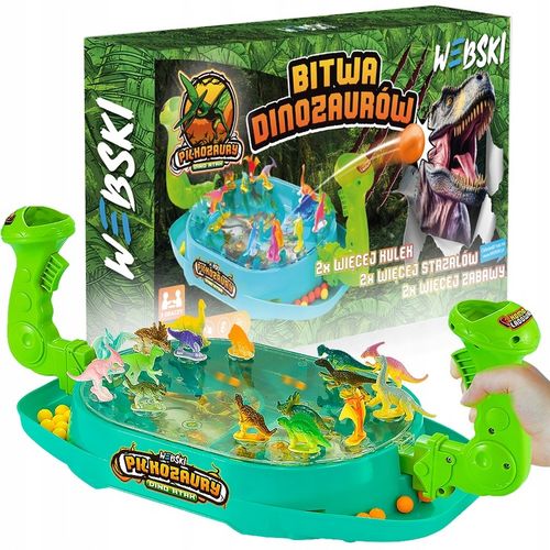 Bitwa Dinozaurów Gra Zręcznościowa Strzelanka Piłkozaury - Dino Atak WEBSKI na Arena.pl