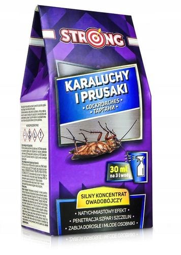ŚRODEK NA KARALUCHY I PRUSAKI. SILNY OPRYSK NA KARACZANY STRONG 30 ML na Arena.pl