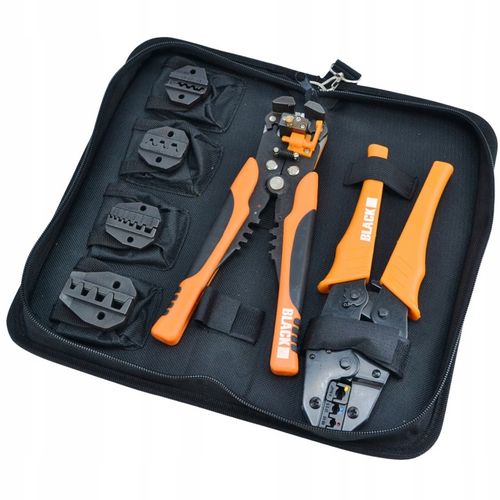 ZESTAW ZACISKARKA DO KONEKTORÓW 5 MATRYC 10-35MM + ŚCIĄGACZ IZOLACJI 0,2-6 na Arena.pl